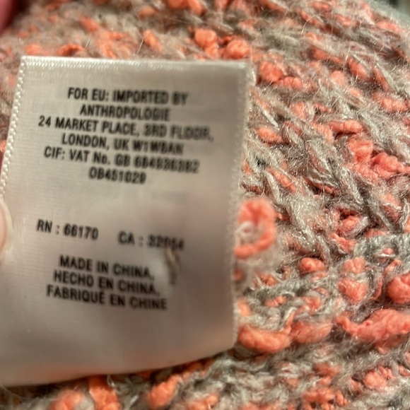 MOTH/ANTHROPOLOGY, WOMEN’S MEDIUM SWEATER. SIDE ZIP HEAVYWEIGHT V-NECK EUC - Picture 9 of 11